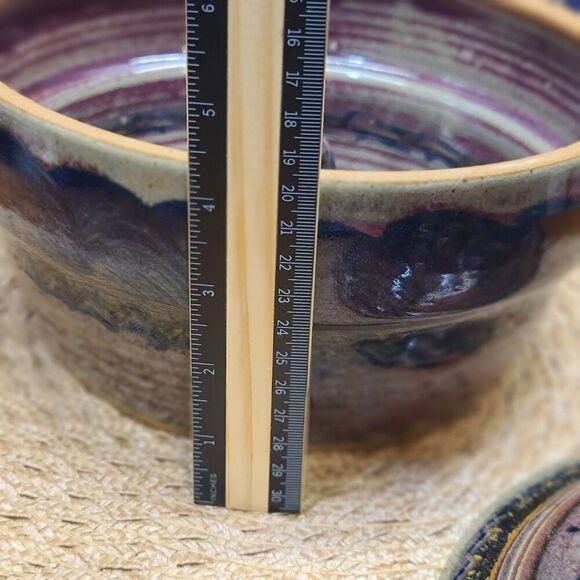 Vintage David Norton Handmade Pottery Vegetable/Seafood Steamer Signed - Picture 7 of 12